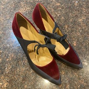 Jcrew Velvet and Peau de Soie Fabric Heels 11